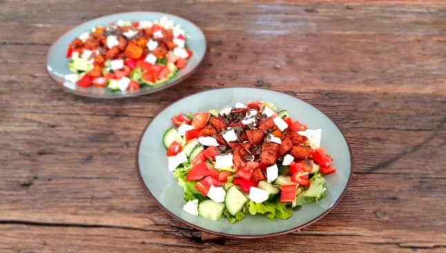 Zoete aardappel salade