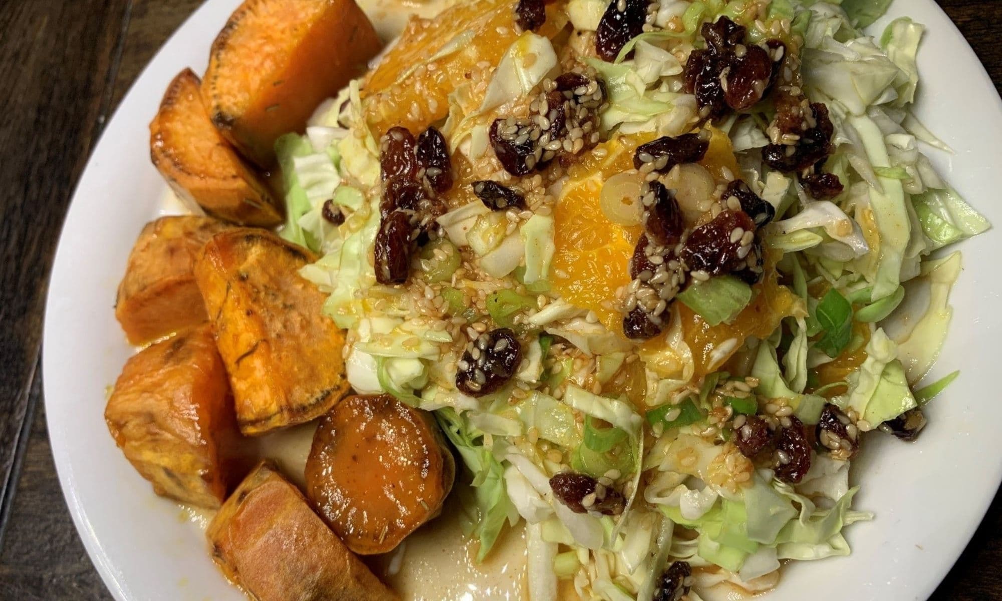 Koolsalade met sinaasappel