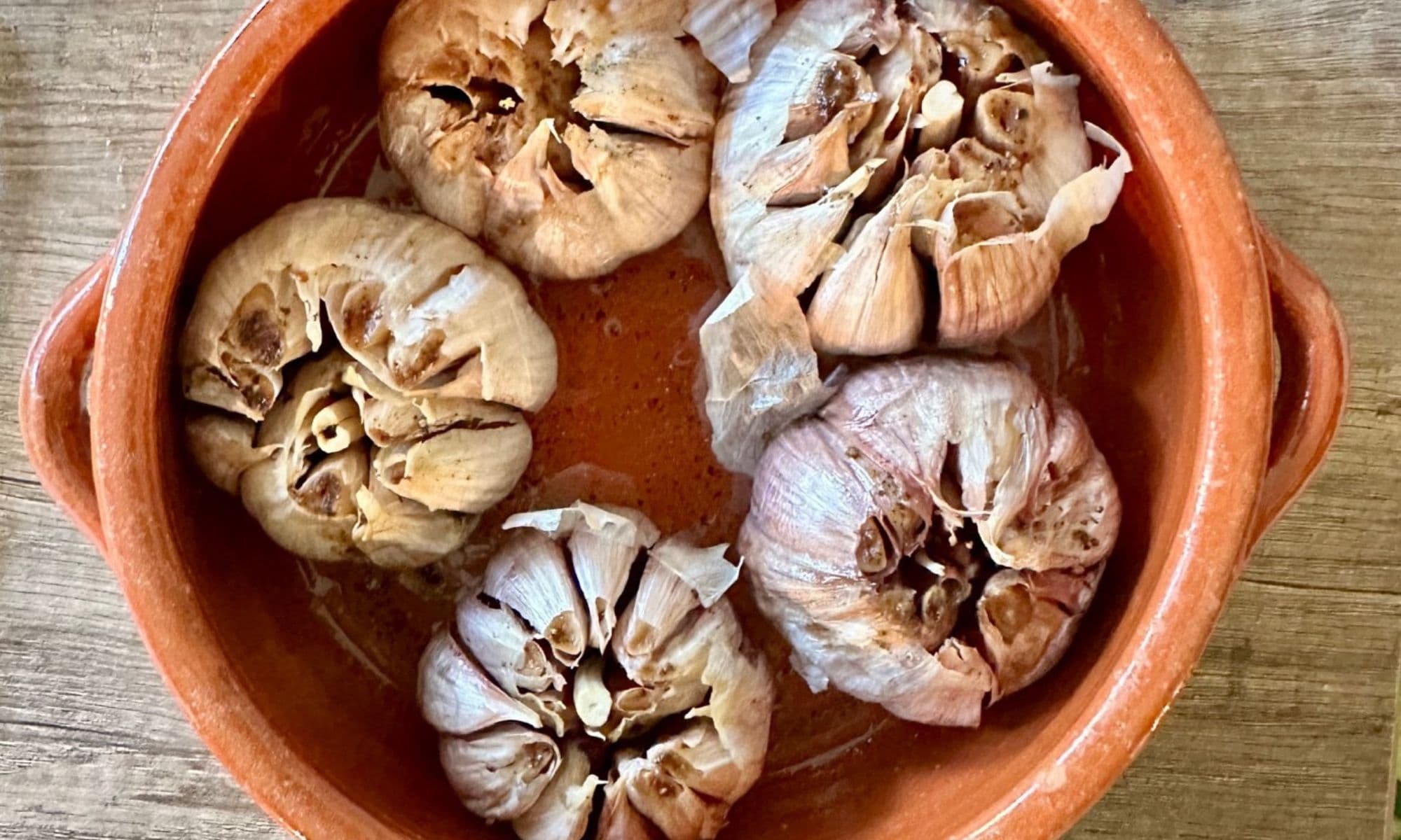 Gepofte knoflook
