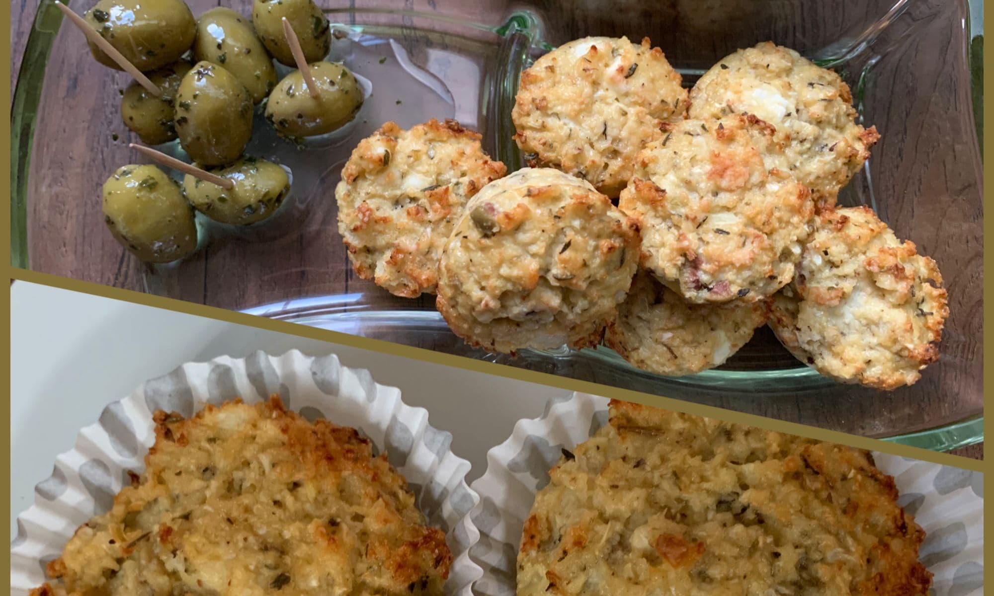 Bloemkoolmuffins of borrelhapje