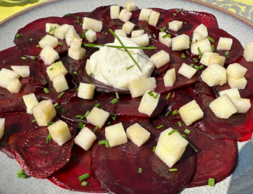 Bietencarpaccio met appel