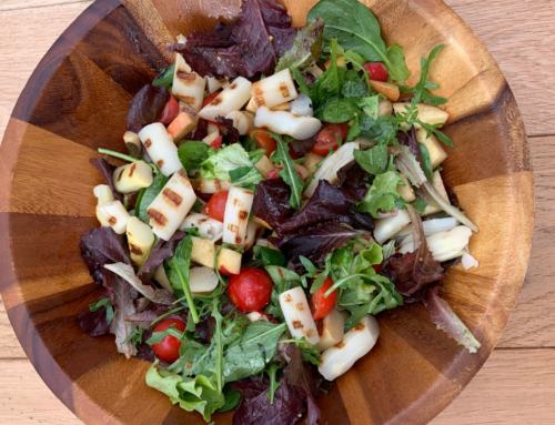 Salade met gegrilde asperges