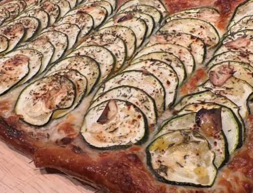 Courgette plaattaart