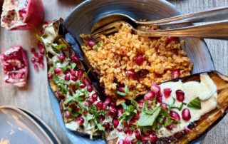 gepofte aubergine