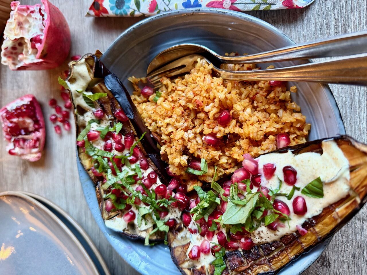 gepofte aubergine